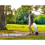 Weisshorn 40L Portable Water Tank with Wheels – Grey