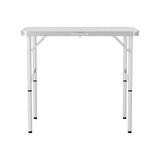 Weisshorn 90CM Folding Camping Table – Adjustable & Portable Outdoor Picnic Desk