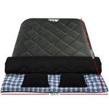 Weisshorn Double Sleeping Bag -10°C | 2-in-1 Camping Comfort with Pillows - Grey