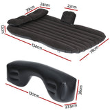 Weisshorn Inflatable Car Mattress – SUV Back Seat Camping Bed | 134 x 78cm | Black