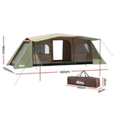 Weisshorn Instant Up Camping Tent – 10 Person