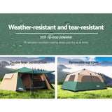 Weisshorn Instant Up Camping Tent - 8 Person