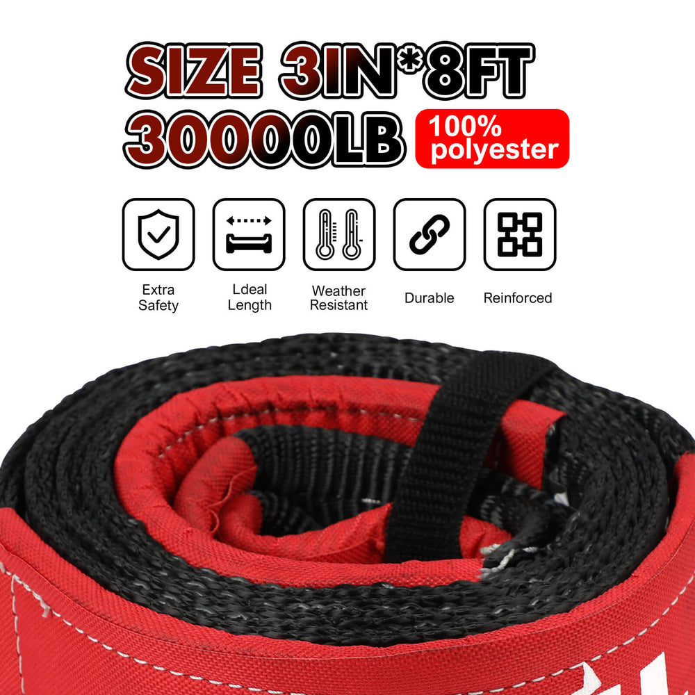 X-BULL 4WD Recovery Kit snatch strap