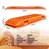 X-BULL Recovery Tracks Gen 2.0 for Sand, Snow and Mud - (2 pairs) Orange