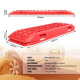 X-BULL Recovery Tracks Gen 2.0 for Sand, Snow and Mud - (2 pairs) Red