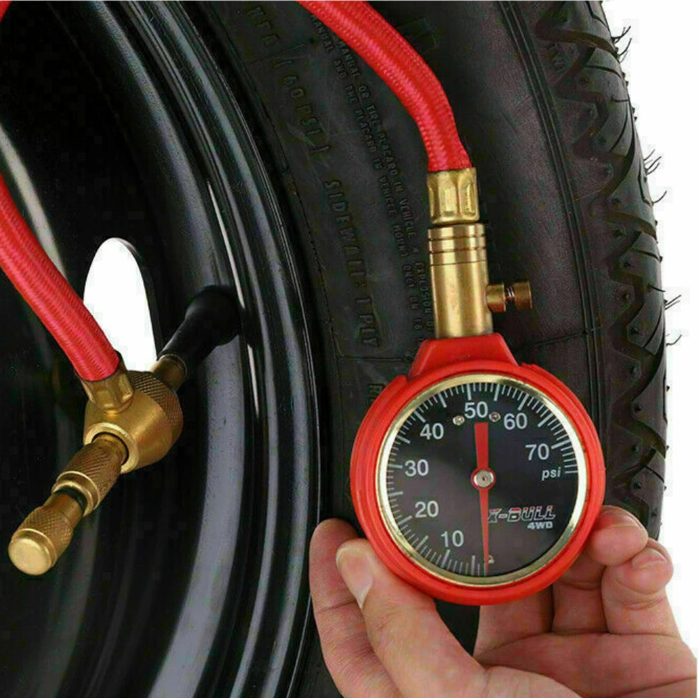 X-BULL 4WD Tyre Deflator Measuring Air Pressure During Deflation
